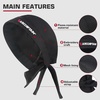 image:imageARCCAPTAIN 2PC Welding Doo Rag Welding Cap Protective Welders Cap  Welding Hats for Men Fireproof Cotton and Durable for Safety Olive Green XL SizeBlack