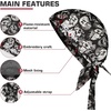 image:imageARCCAPTAIN 2PC Welding Doo Rag Welding Cap Protective Welders Cap  Welding Hats for Men Fireproof Cotton and Durable for Safety Olive Green XL SizeSkull