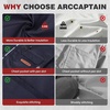 image:imageARCCAPTAIN FR Welding Jackets 95oz 100 Cotton with Vented Back  NFPA 2112 Certified Reliable Spark Protection Lightweight Breathable Reinforced Construction for Daily Industrial UseNavy Blue