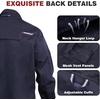 image:imageARCCAPTAIN FR Welding Jackets 95oz 100 Cotton with Vented Back  NFPA 2112 Certified Reliable Spark Protection Lightweight Breathable Reinforced Construction for Daily Industrial UseNavy Blue