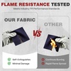 image:imageARCCAPTAIN FR Welding Jackets 95oz 100 Cotton with Vented Back  NFPA 2112 Certified Reliable Spark Protection Lightweight Breathable Reinforced Construction for Daily Industrial UseNavy Blue