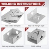 image:imageARCCAPTAIN 12Piece 201 Stainless Steel Welding Coupons  Practice Kit  MIG TIG Stick Wirefeed Welding  Precision Cut PlatesPoker Treasure Chest