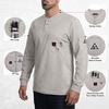 image:imageARCCAPTAIN 220Amp 10PCS Rods Stick Welder amp FR Shirts for Men 8oz 100 Cotton Fire Resistant Henley Shirt