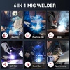 image:imageARCCAPTAIN 6in1 Aluminum MIG Welder with E6013 Welding Rod 332 5LB