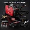 image:imageARCCAPTAIN MIG205DP Pro Dual Pulse MIG Welder 205A 8in1 Aluminum Welding  LCD Display APP Control 120V 240V DoubleSingle Pulse MIG GasGasless MIG Support Spool Gun Thin Metal Auto RepairMIG205DP PRO Dual Pulse MIG Welder