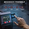 image:imageARCCAPTAIN MIG205DP Pro Dual Pulse MIG Welder 205A 8in1 Aluminum Welding  LCD Display APP Control 120V 240V DoubleSingle Pulse MIG GasGasless MIG Support Spool Gun Thin Metal Auto RepairMIG205 PRO MIG Welder