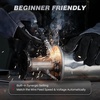 image:imageARCCAPTAIN MIG205DP Pro Dual Pulse MIG Welder 205A 8in1 Aluminum Welding  LCD Display APP Control 120V 240V DoubleSingle Pulse MIG GasGasless MIG Support Spool Gun Thin Metal Auto RepairMIG145 PRO Flux MIG Welder