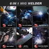 image:imageARCCAPTAIN MIG205DP Pro Dual Pulse MIG Welder 205A 8in1 Aluminum Welding  LCD Display APP Control 120V 240V DoubleSingle Pulse MIG GasGasless MIG Support Spool Gun Thin Metal Auto RepairMIG165 PRO MIG Welder