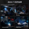 image:imageARCCAPTAIN MIG205DP Pro Dual Pulse MIG Welder 205A 8in1 Aluminum Welding  LCD Display APP Control 120V 240V DoubleSingle Pulse MIG GasGasless MIG Support Spool Gun Thin Metal Auto RepairMIG205DP PRO Dual Pulse MIG Welder