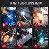 image:imageARCCAPTAIN MIG205DP Pro Dual Pulse MIG Welder 205A 8in1 Aluminum Welding  LCD Display APP Control 120V 240V DoubleSingle Pulse MIG GasGasless MIG Support Spool Gun Thin Metal Auto RepairMIG205 PRO MIG Welder