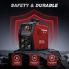 image:imageARCCAPTAIN MIG205DP Pro Dual Pulse MIG Welder 205A 8in1 Aluminum Welding  LCD Display APP Control 120V 240V DoubleSingle Pulse MIG GasGasless MIG Support Spool Gun Thin Metal Auto RepairMIG145 PRO Flux MIG Welder
