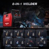 image:imageARCCAPTAIN MIG205DP Pro Dual Pulse MIG Welder 205A 8in1 Aluminum Welding  LCD Display APP Control 120V 240V DoubleSingle Pulse MIG GasGasless MIG Support Spool Gun Thin Metal Auto RepairMIG205DP PRO Dual Pulse MIG Welder