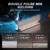image:imageARCCAPTAIN MIG205DP Pro Dual Pulse MIG Welder 205A 8in1 Aluminum Welding  LCD Display APP Control 120V 240V DoubleSingle Pulse MIG GasGasless MIG Support Spool Gun Thin Metal Auto RepairMIG205DP PRO Dual Pulse MIG Welder