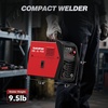 image:imageARCCAPTAIN MIG205DP Pro Dual Pulse MIG Welder 205A 8in1 Aluminum Welding  LCD Display APP Control 120V 240V DoubleSingle Pulse MIG GasGasless MIG Support Spool Gun Thin Metal Auto RepairMIG145 PRO Flux MIG Welder