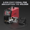 image:imageARCCAPTAIN TIG Welder ACDC with 5Pin TIG Welding Foot Pedal  Pulse TIG Welder 7 in 1 Aluminum Welding Machine 110V220V TIG200PACDC amp TIG 5pin Welding Foot Pedal