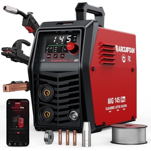 image:imageARCCAPTAIN MIG205DP Pro Dual Pulse MIG Welder 205A 8in1 Aluminum Welding  LCD Display APP Control 120V 240V DoubleSingle Pulse MIG GasGasless MIG Support Spool Gun Thin Metal Auto RepairMIG145 PRO Flux MIG Welder