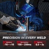 image:imageARCCAPTAIN iControl MIG205 Pro MIG Welder 205A  ARCCAPTAIN Large Viewing Screen Welding Helmet